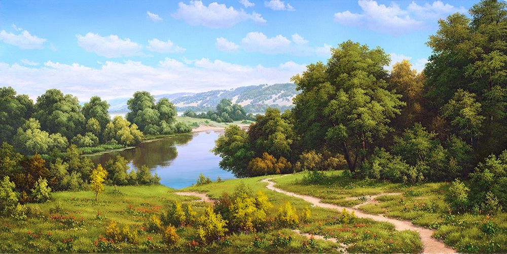 Russian spaces art print by Vyacheslav Babichev for $57.95 CAD