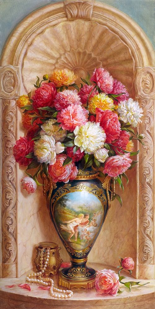 Peonies art print by Olga Dandorf for $57.95 CAD