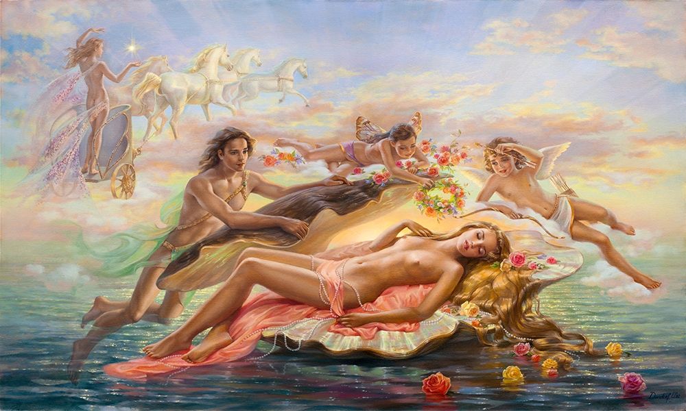 Goddess of dawn art print by Olga Dandorf for $57.95 CAD