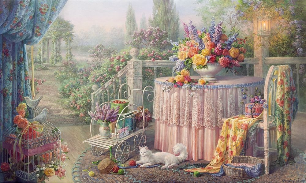 Shabby chic art print by Olga Dandorf for $57.95 CAD
