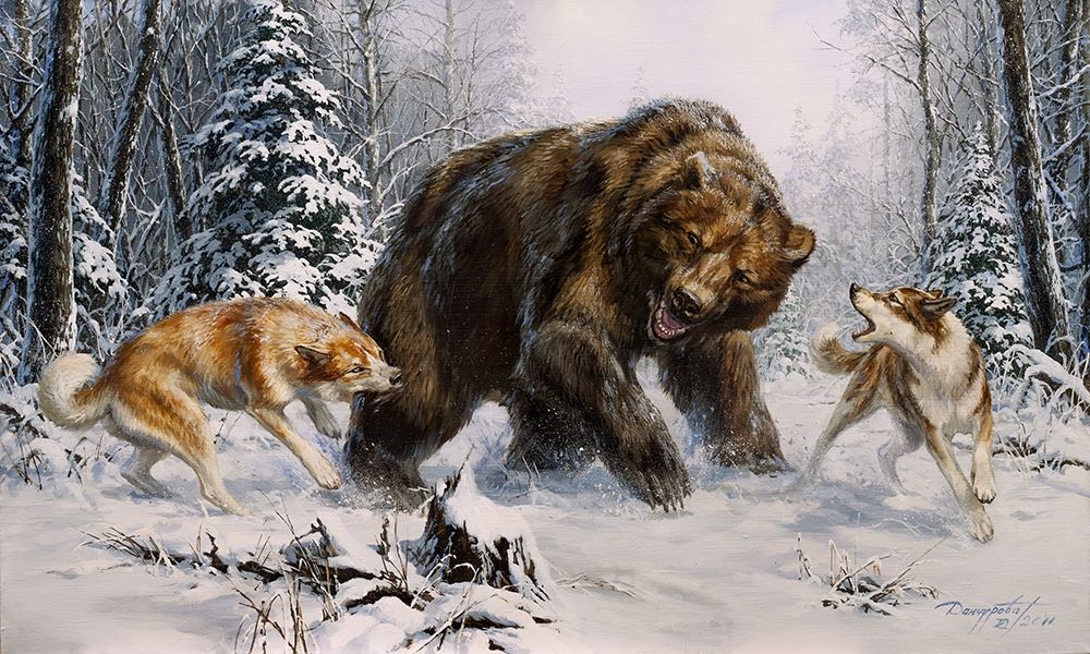 ?hevrettes and a bear art print by Tatiana Danchurova for $57.95 CAD