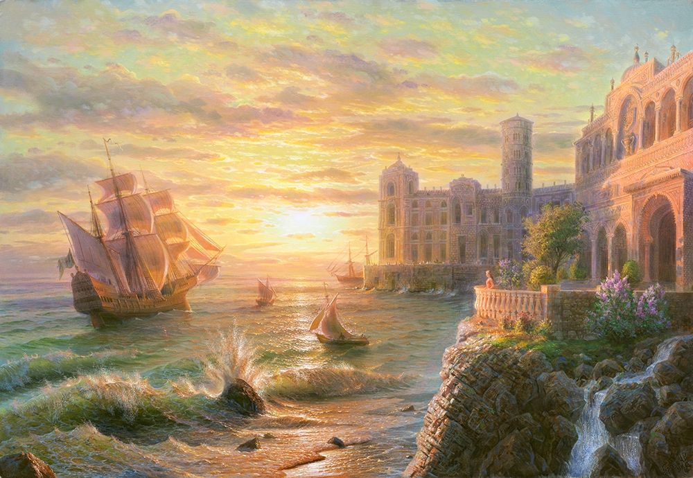 By the sea art print by Alexander Goryachev for $57.95 CAD