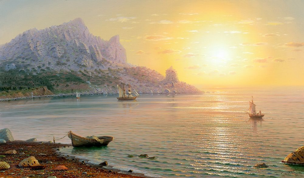 Simeiz. Morning art print by Alexander Goryachev for $57.95 CAD