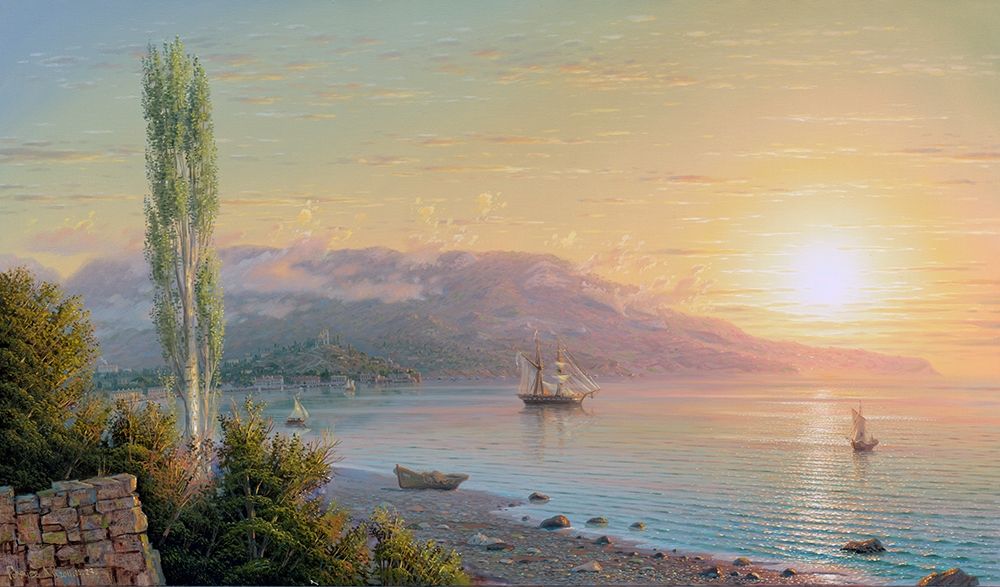 Old Yalta art print by Alexander Goryachev for $57.95 CAD