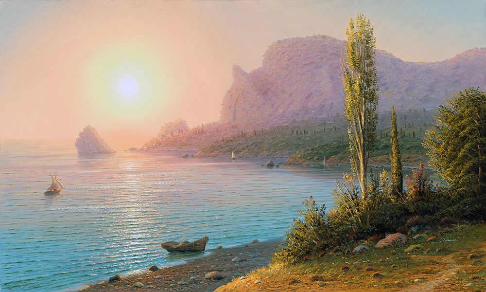 Quiet evening art print by Alexander Goryachev for $57.95 CAD
