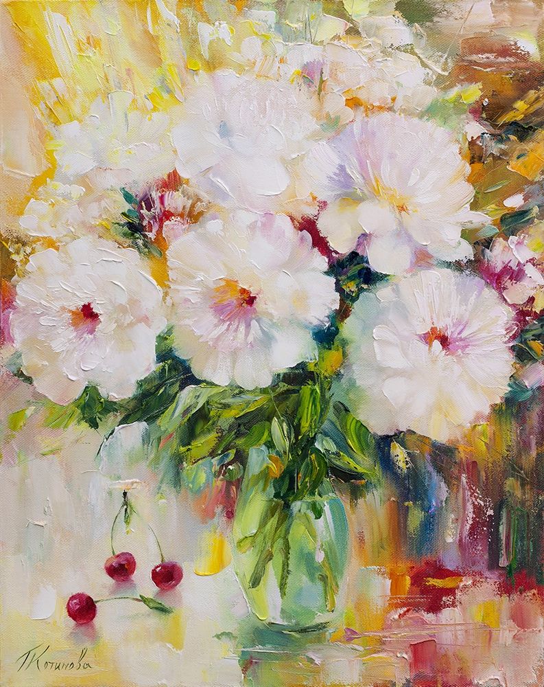Peonies art print by Galina Kotinova for $57.95 CAD