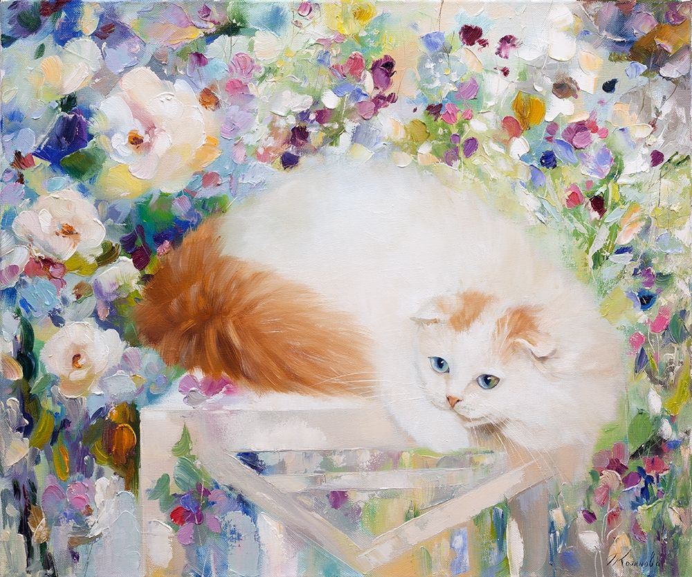 In the summer garden art print by Galina Kotinova for $57.95 CAD