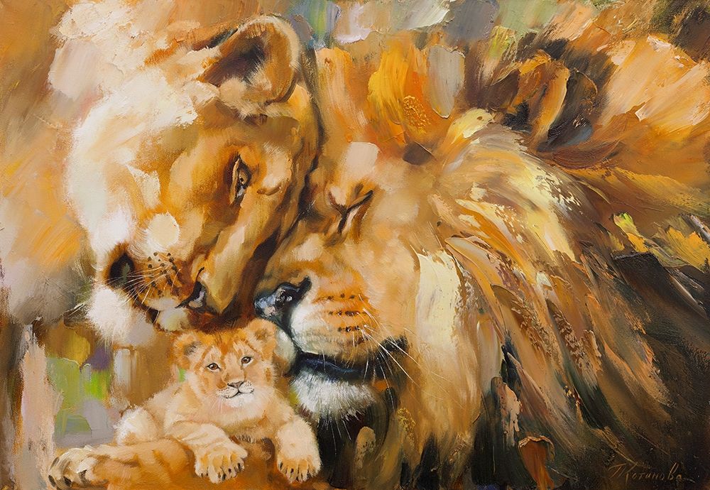 Family art print by Galina Kotinova for $57.95 CAD