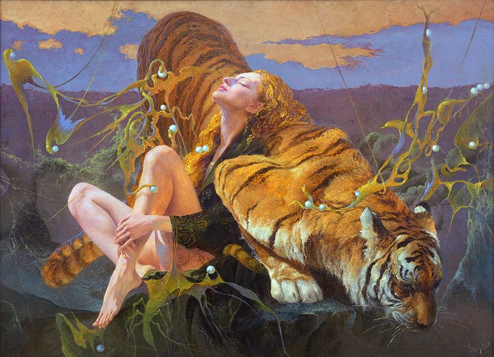 Pearl hunters art print by Yury Klapoukh for $57.95 CAD