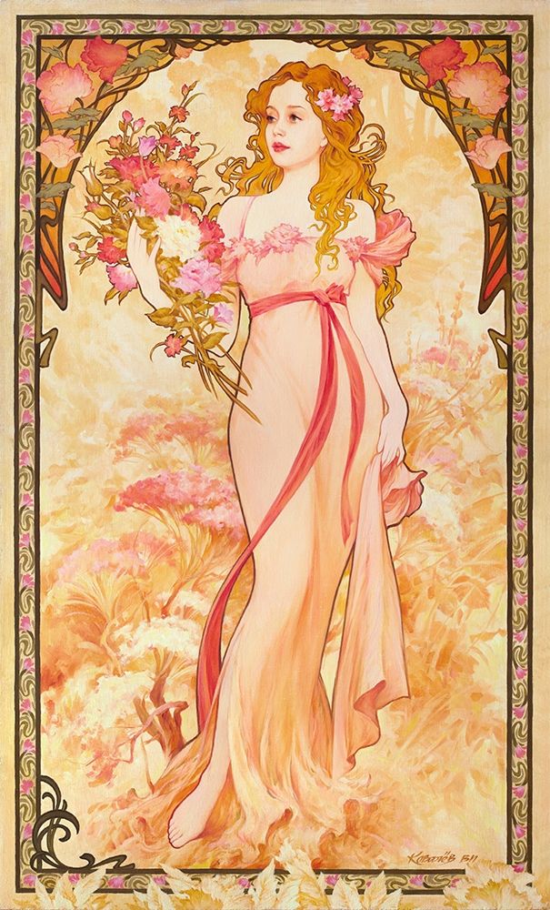 Flower nymph art print by Vladimir Kovalev for $57.95 CAD