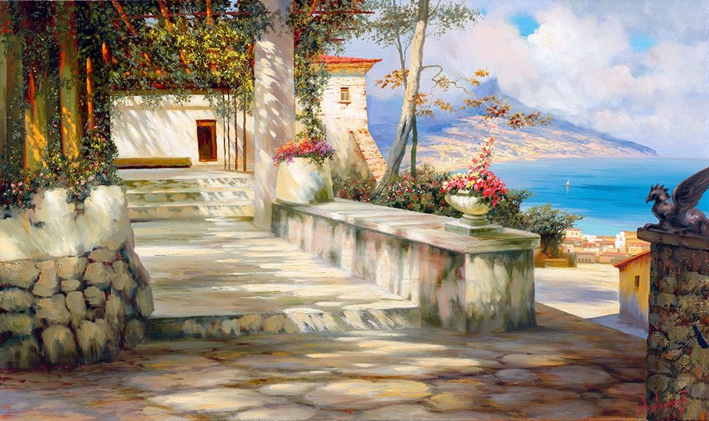 Italian landscape art print by Alexey Milyukov for $57.95 CAD