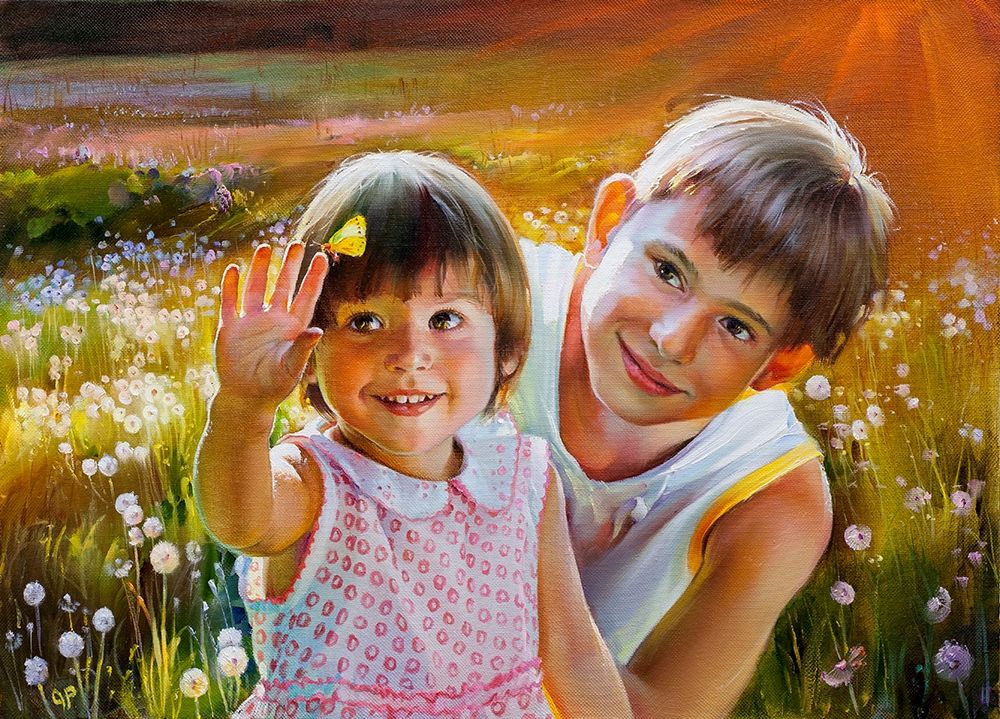 Children art print by Roman Romanov for $57.95 CAD