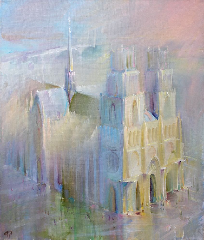 La cathedrale Sainte-Croix (Orleans) art print by Roman Romanov for $57.95 CAD