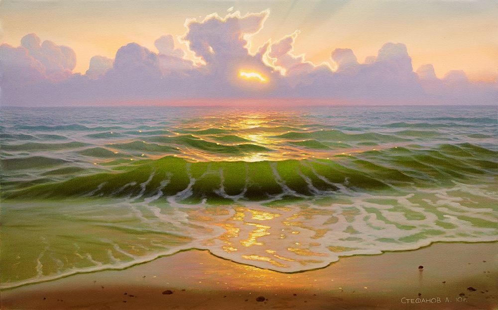 Mysterious sunset art print by Alexander Stepanov for $57.95 CAD