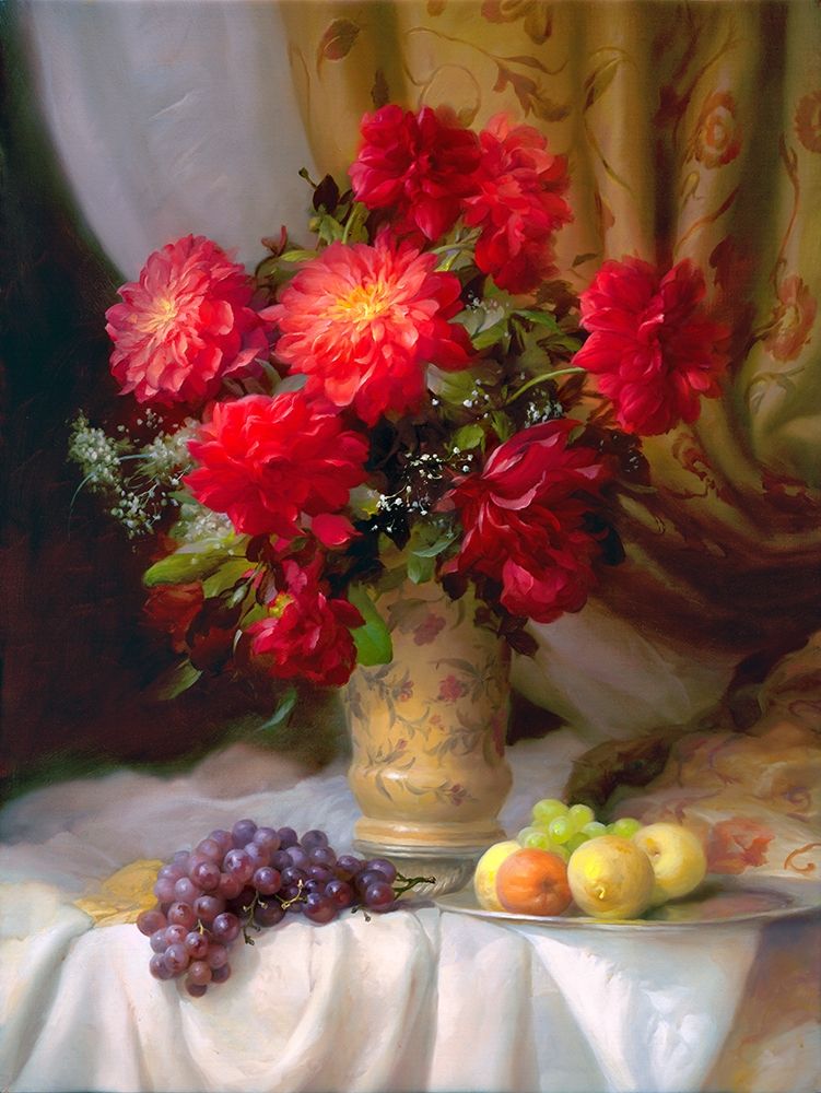 Dahlias art print by Dmitry Sevryukov for $57.95 CAD