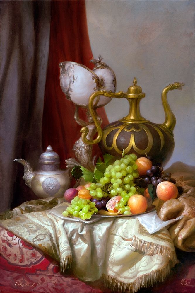 Still life with a Dutch glass art print by Dmitry Sevryukov for $57.95 CAD