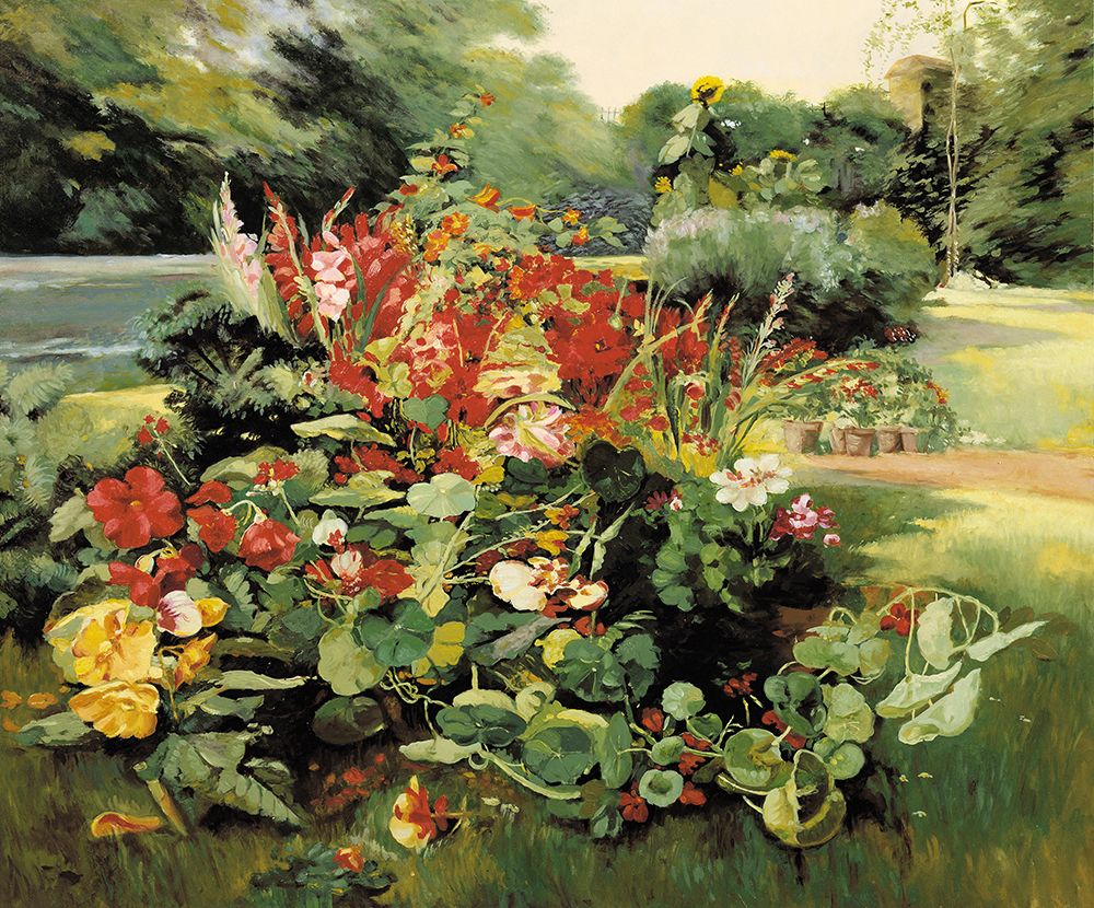 Vue du jardin art print by Anonymous for $57.95 CAD