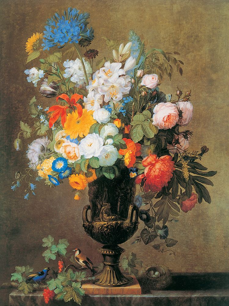 Vase de fleurs art print by Jean Francois Bony for $57.95 CAD