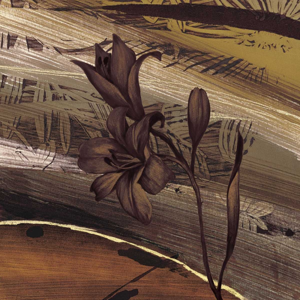 Fleurs dor I art print by Anne Brochard for $57.95 CAD