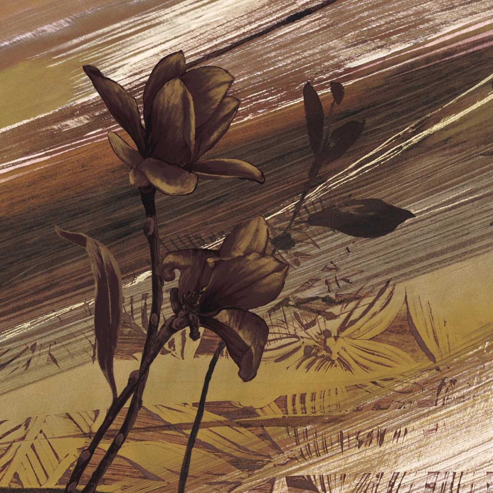 Fleurs dor II art print by Anne Brochard for $57.95 CAD