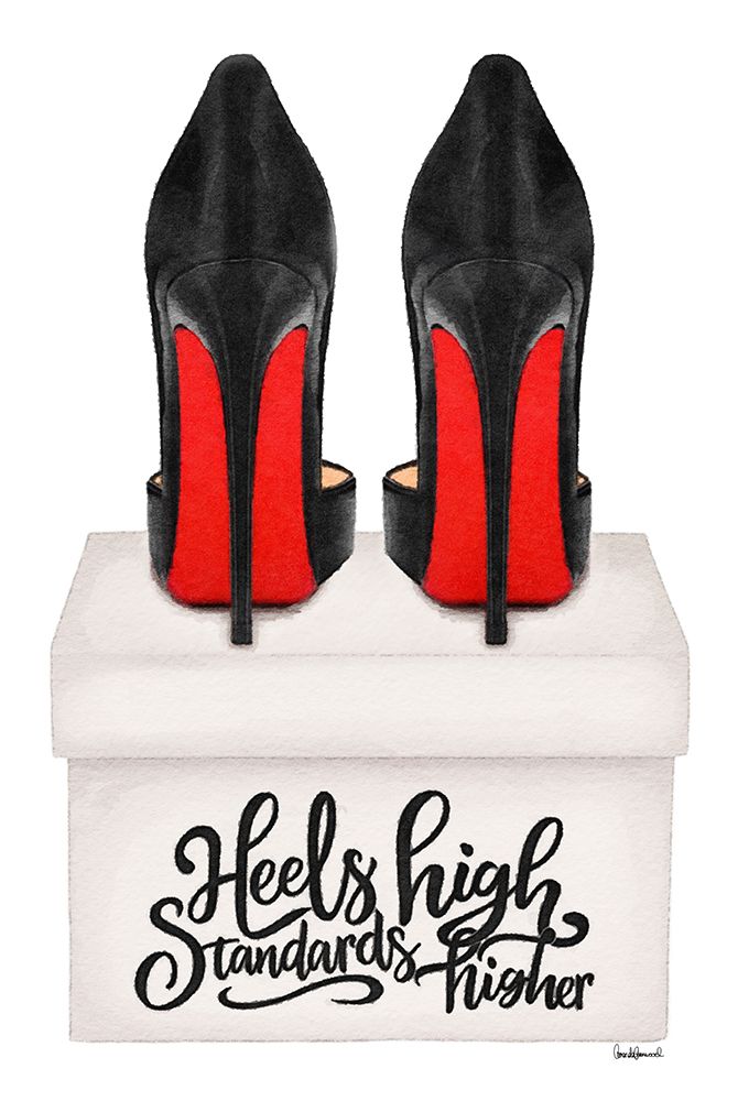 High Rise Heels- Red art print by Amanda Greenwood for $57.95 CAD