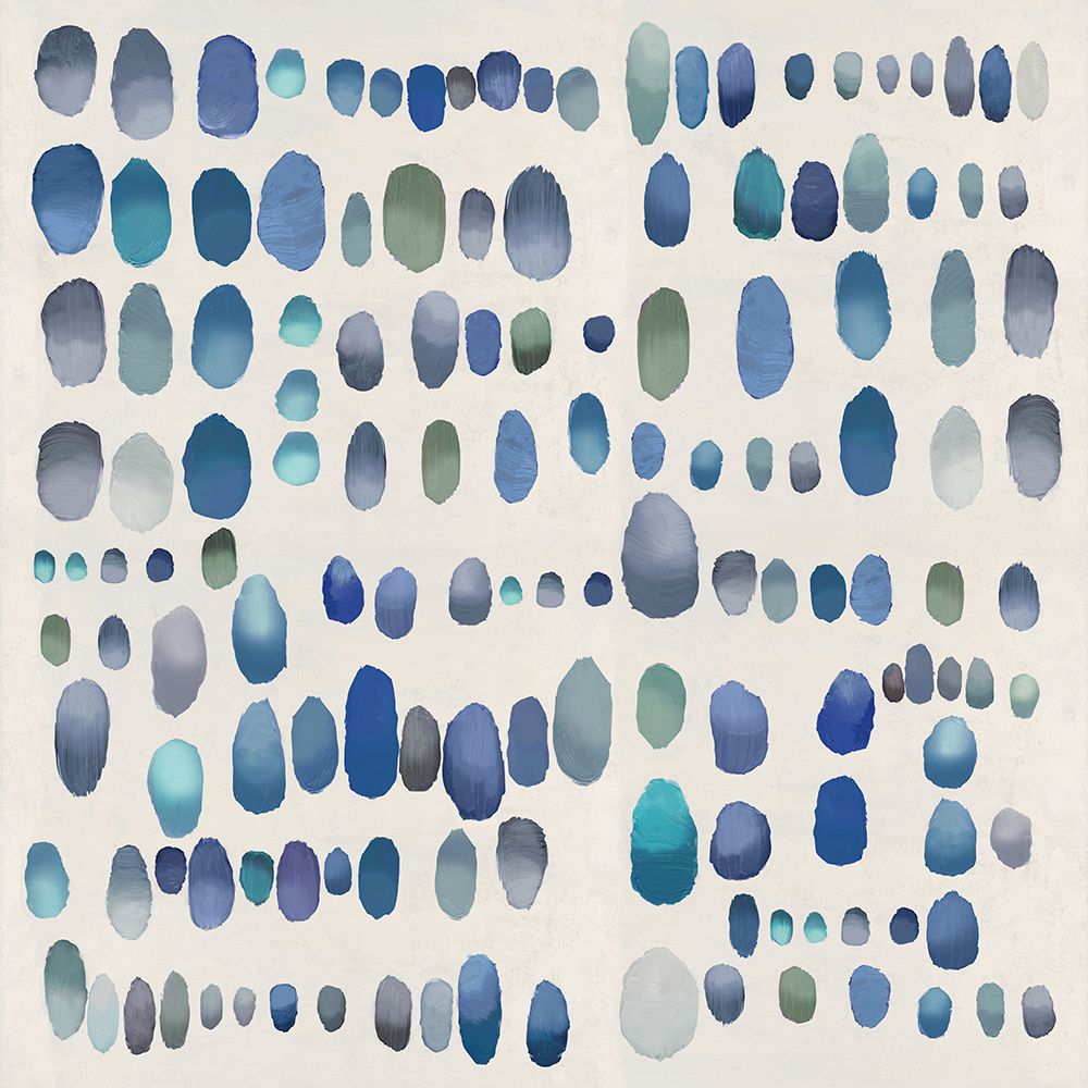 Playful Blue and Green I art print by Angela Perry for $57.95 CAD
