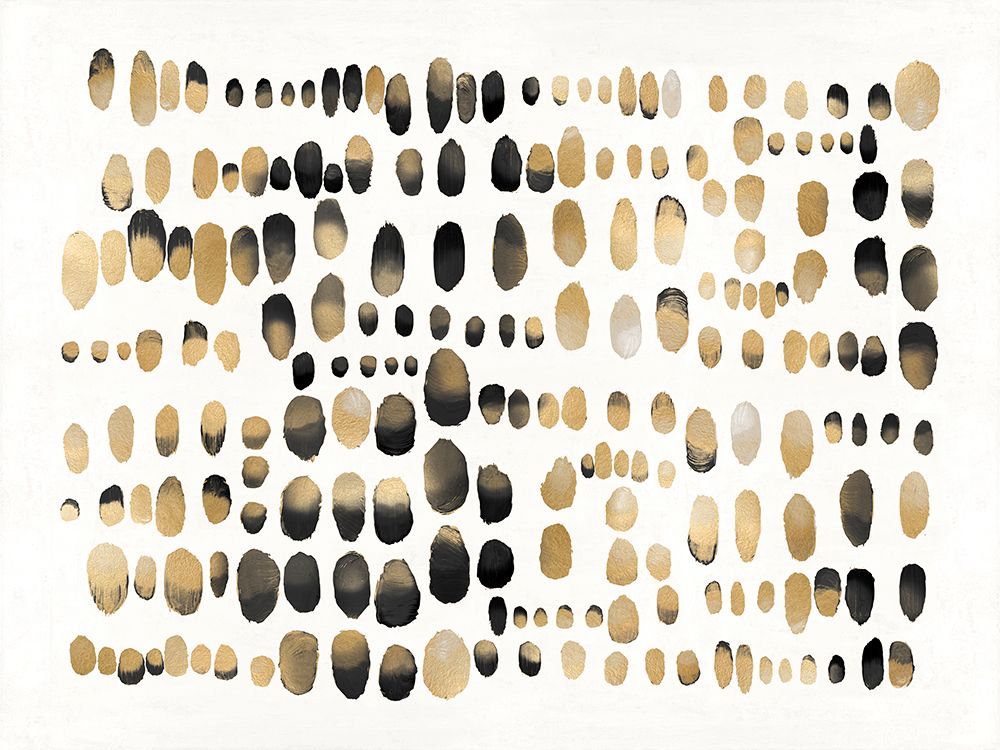 Playful Gold and Black III art print by Angela Perry for $57.95 CAD