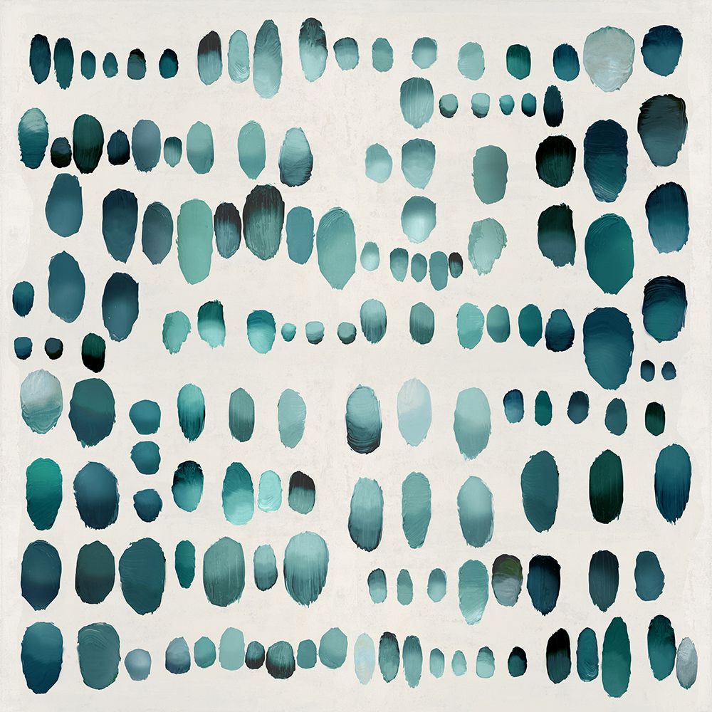 Playful Teal I art print by Angela Perry for $57.95 CAD