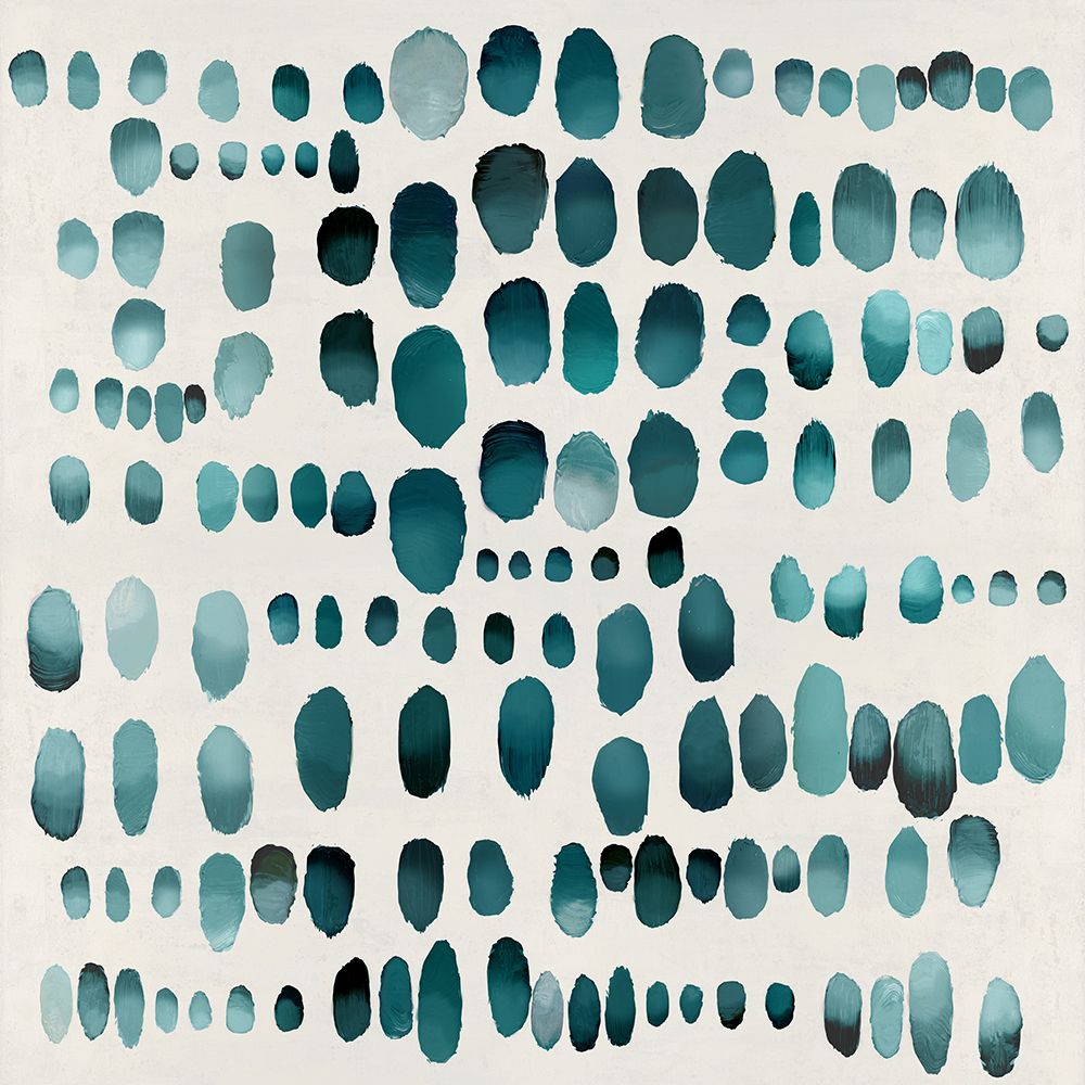 Playful Teal II art print by Angela Perry for $57.95 CAD
