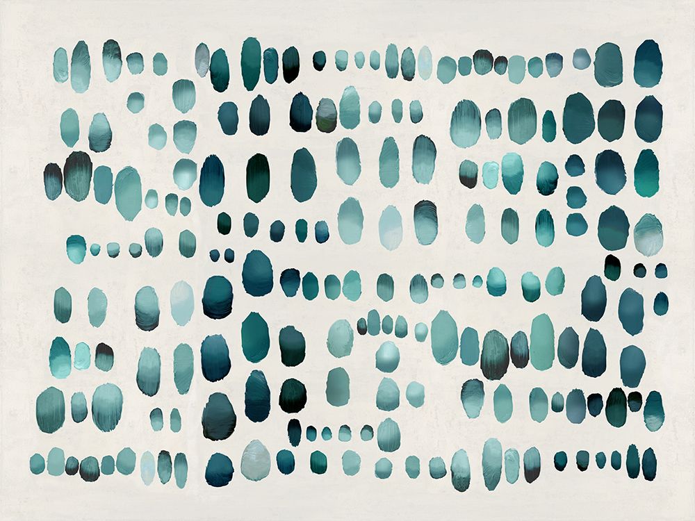 Playful Teal III art print by Angela Perry for $57.95 CAD