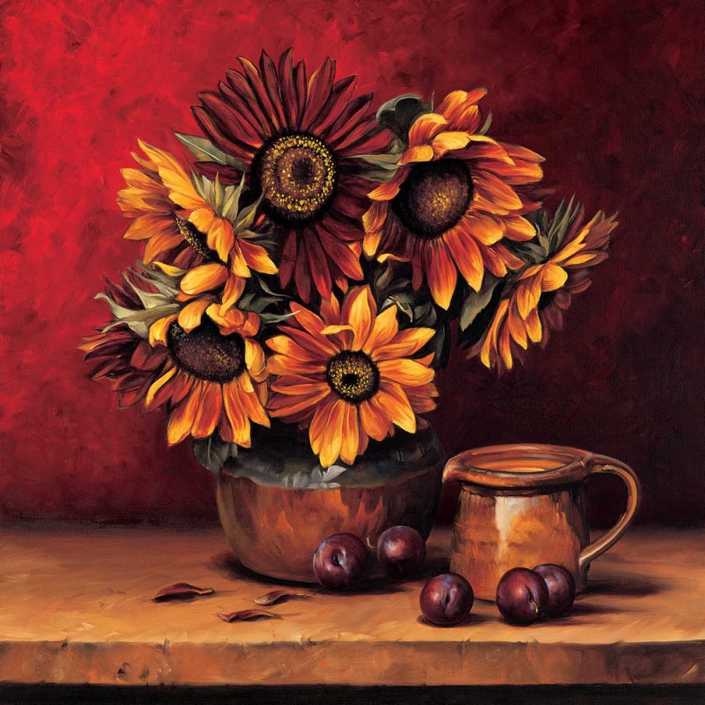 Sunflowers with Plums art print by Andres Gonzales for $57.95 CAD