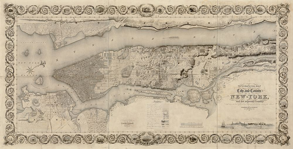 City and Country of New York art print by S. Stiles for $57.95 CAD