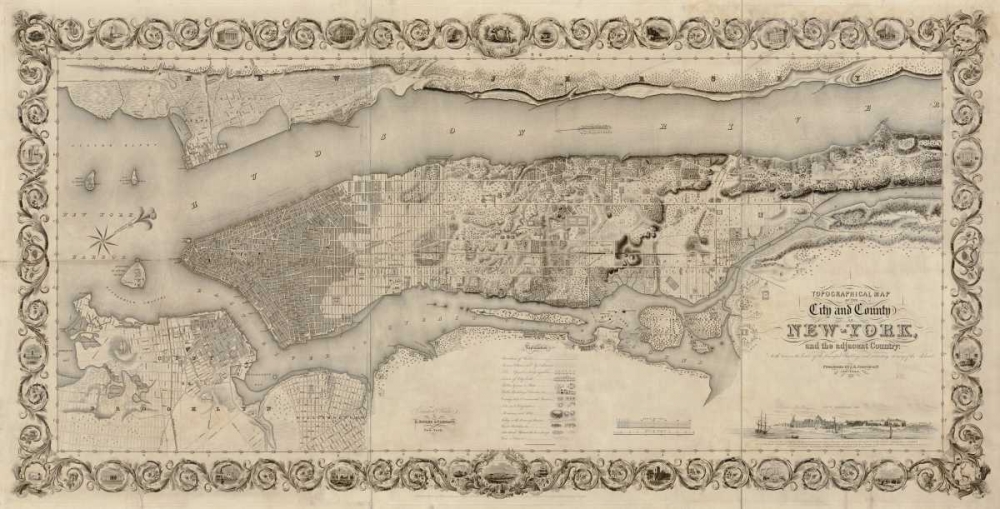 City and Country of New York 1 art print by S. Stiles for $57.95 CAD