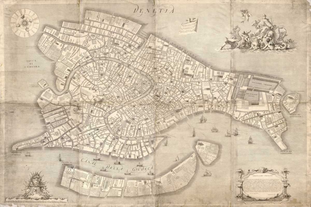 Citt di Venezia 1729 art print by Ludovico Ughi for $57.95 CAD