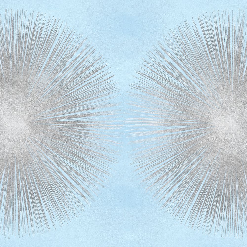 Sunburst Silver on Blue II art print by Abby Young for $57.95 CAD
