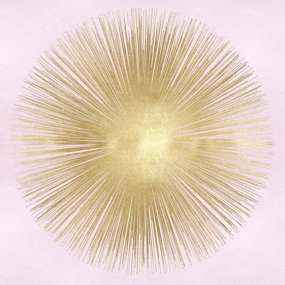 Sunburst Gold on Pink Blush I art print by Abby Young for $57.95 CAD