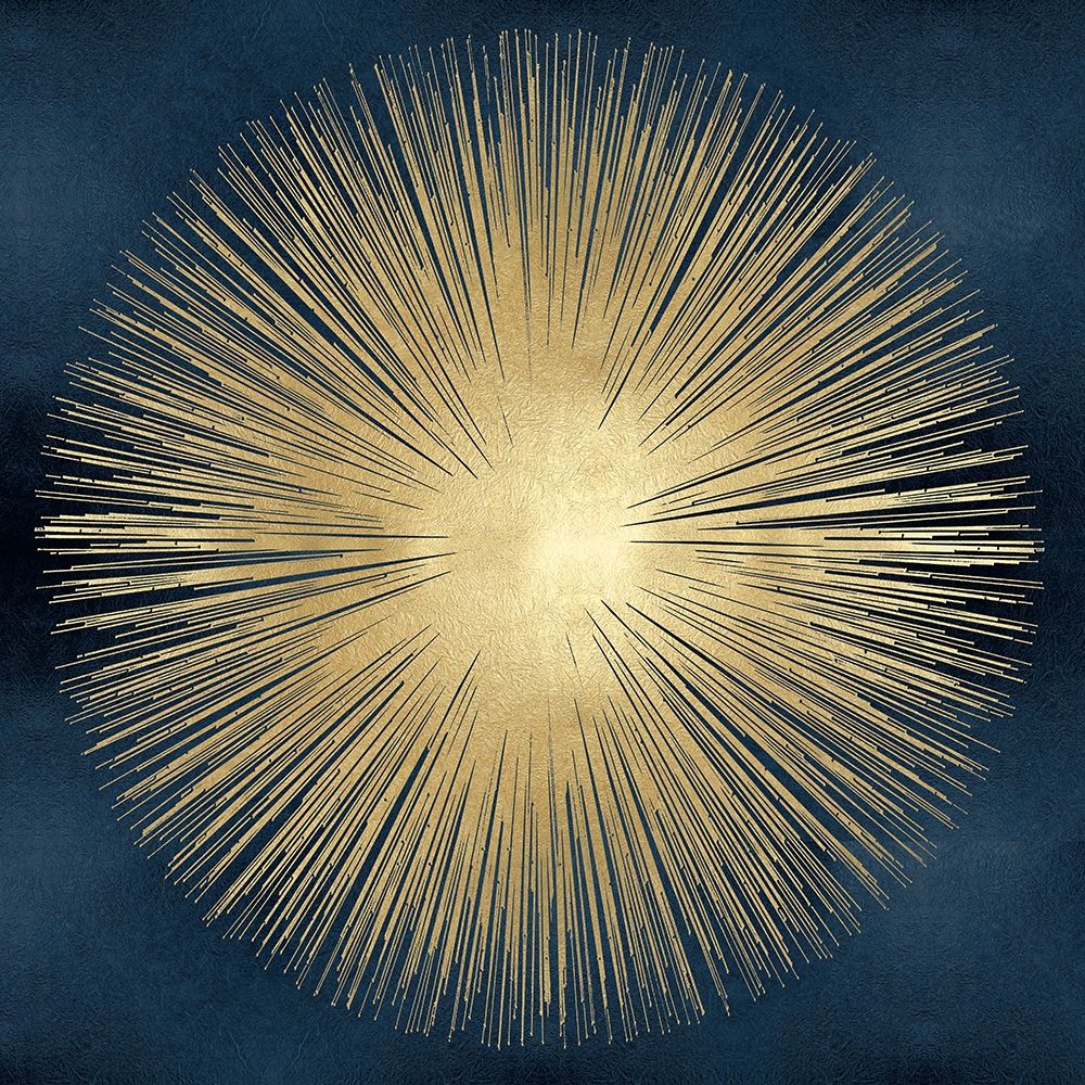 Sunburst Gold on Blue I art print by Abby Young for $57.95 CAD