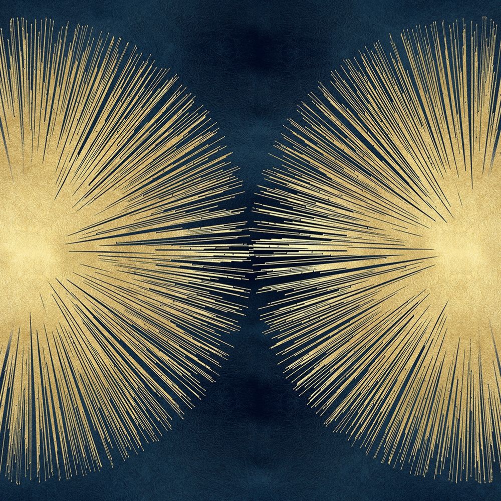 Sunburst Gold on Blue II art print by Abby Young for $57.95 CAD