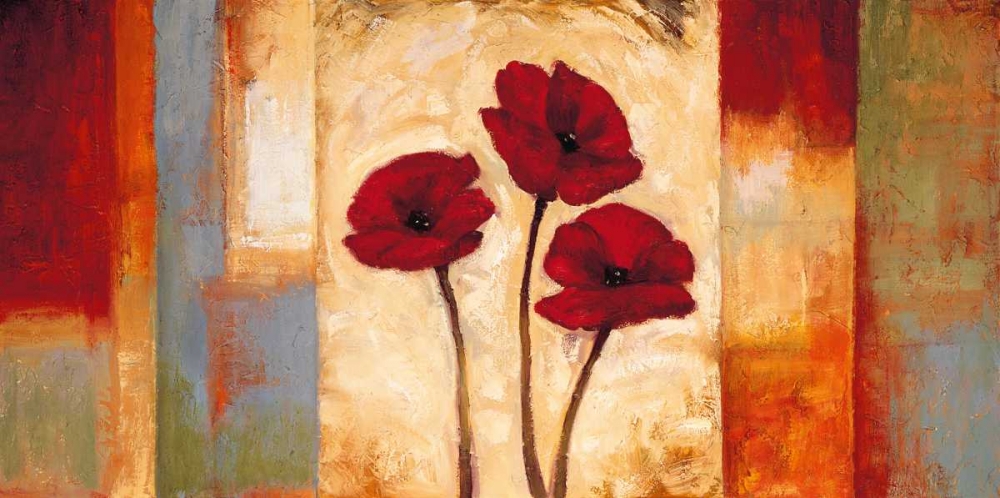 Poppies in Rhythm I art print by Brian Francis for $57.95 CAD