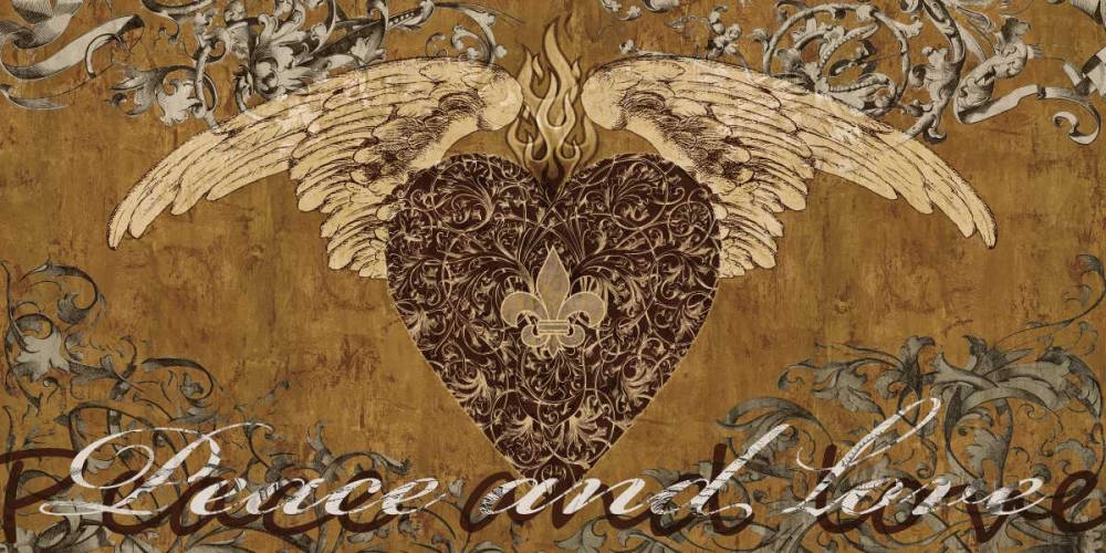 Peace and Love art print by Brandon Glover for $57.95 CAD