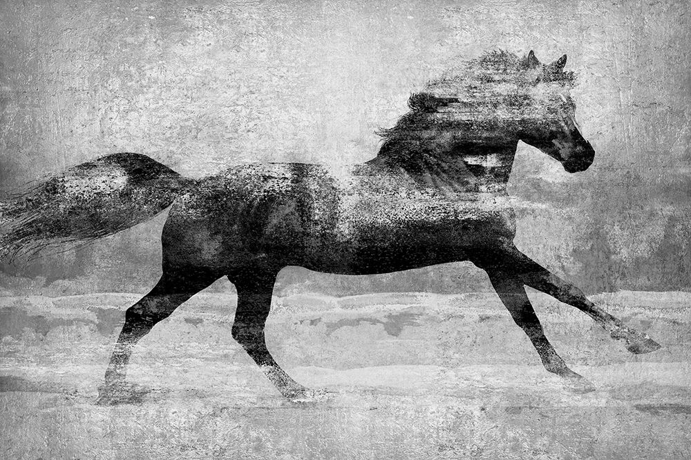 Running Horse Silver art print by Madeline Blake for $57.95 CAD