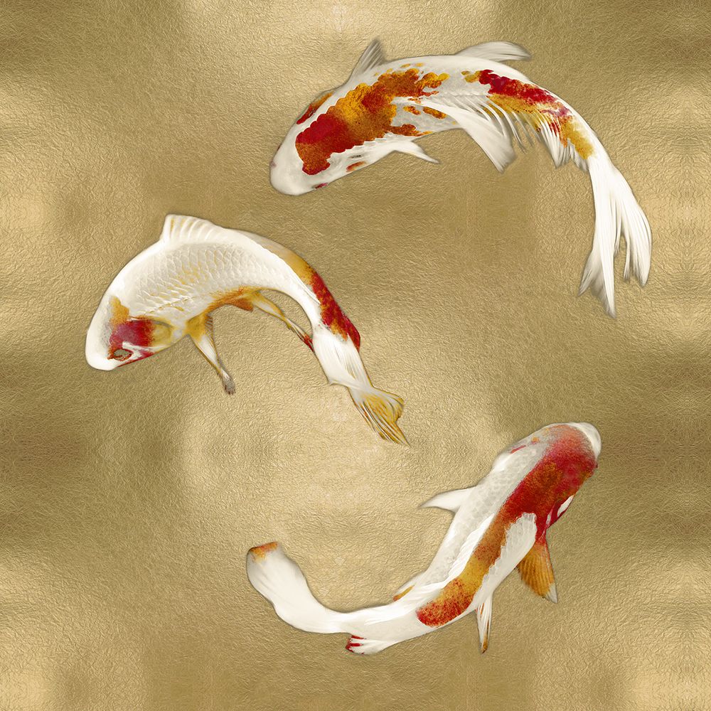 Koi on Gold I art print by Madeline Blake for $57.95 CAD