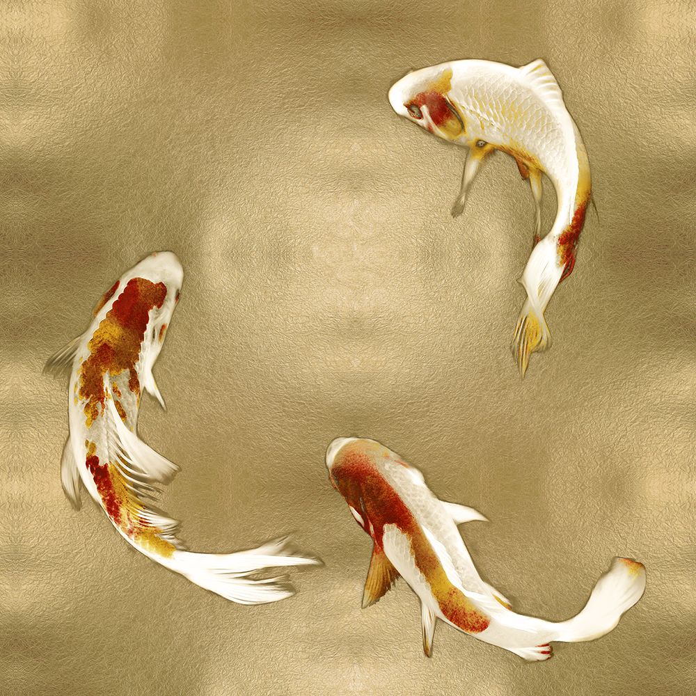 Koi on Gold II art print by Madeline Blake for $57.95 CAD