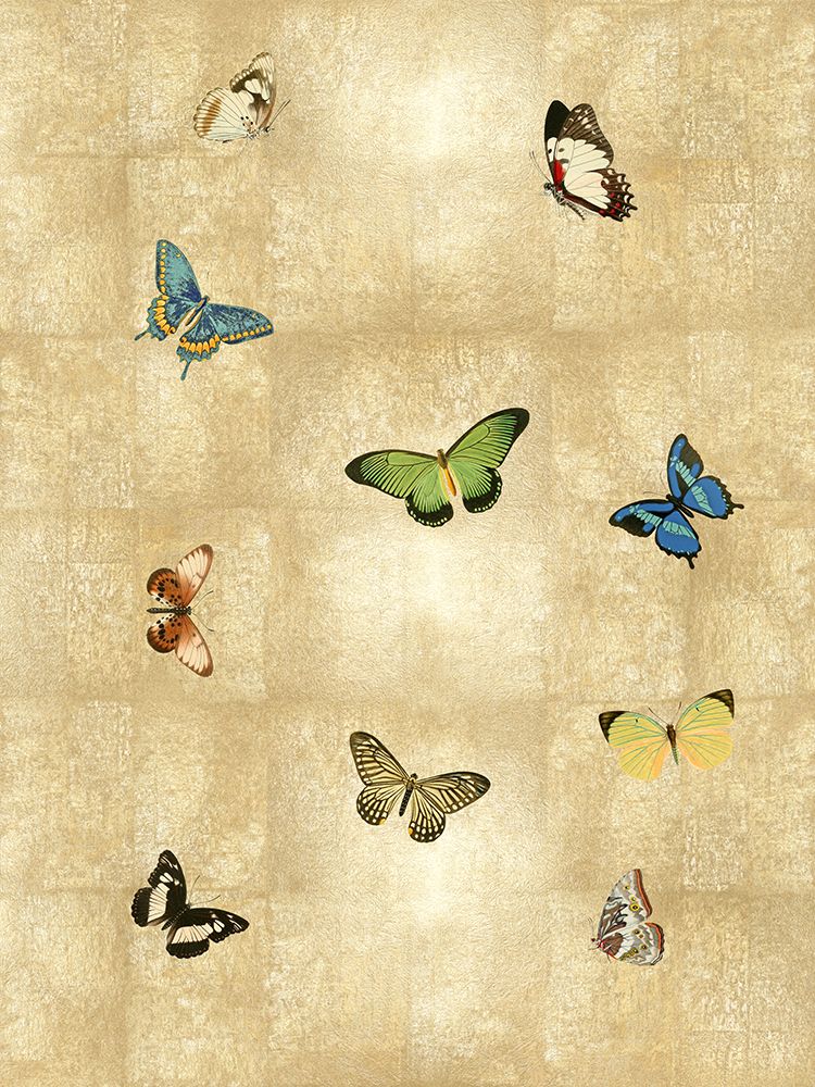 Butterflies on Gold I art print by Madeline Blake for $57.95 CAD