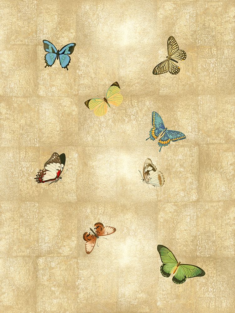 Butterflies on Gold II art print by Madeline Blake for $57.95 CAD