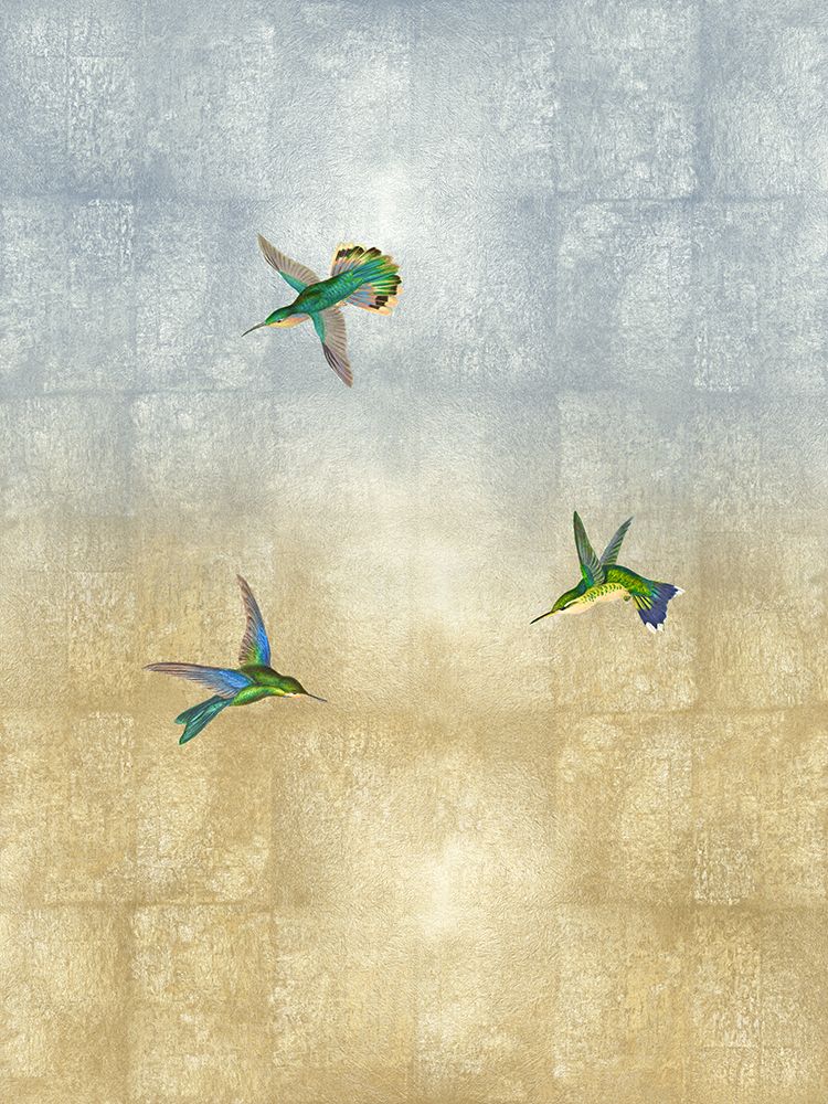 Hummingbirds in Flight I art print by Madeline Blake for $57.95 CAD