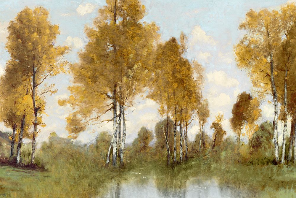 Golden Tree Pond I art print by Christy McKee for $57.95 CAD