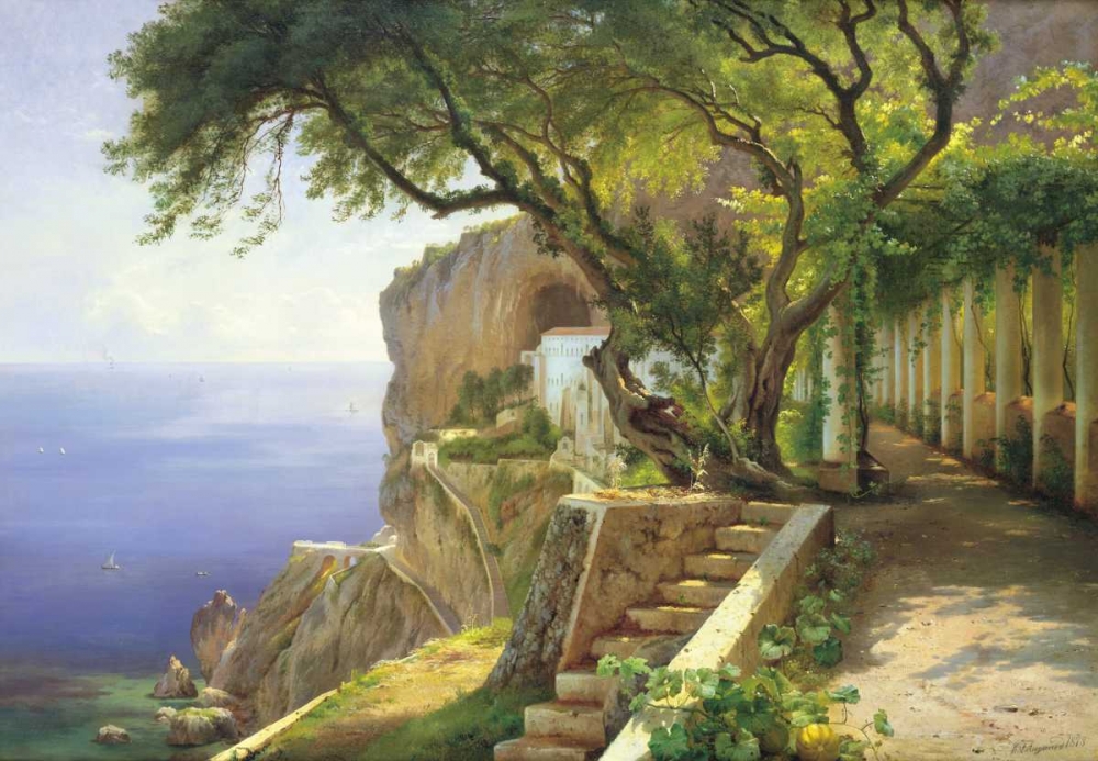 Pergola in Amalfi art print by Carl Frederic Aagaard for $57.95 CAD
