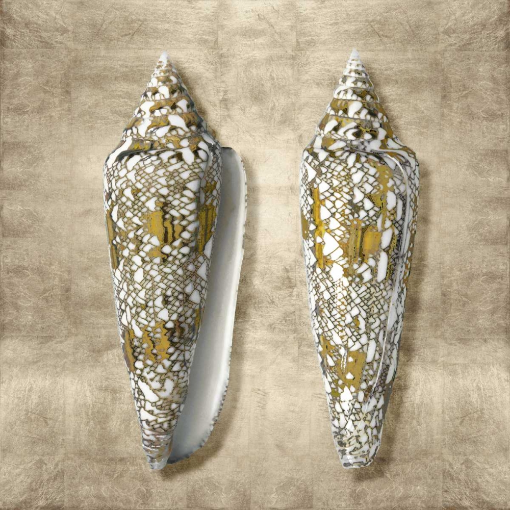 Golden Sea Life II art print by Caroline Kelly for $57.95 CAD