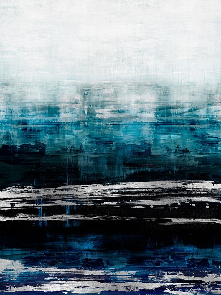 Aqua Reflections with Silver art print by Allie Corbin for $57.95 CAD